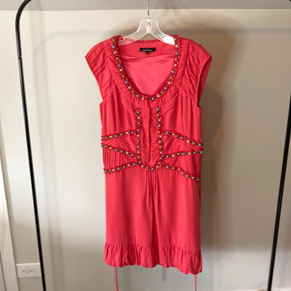 Nanette Lepore Silk Dress with beaded trim
